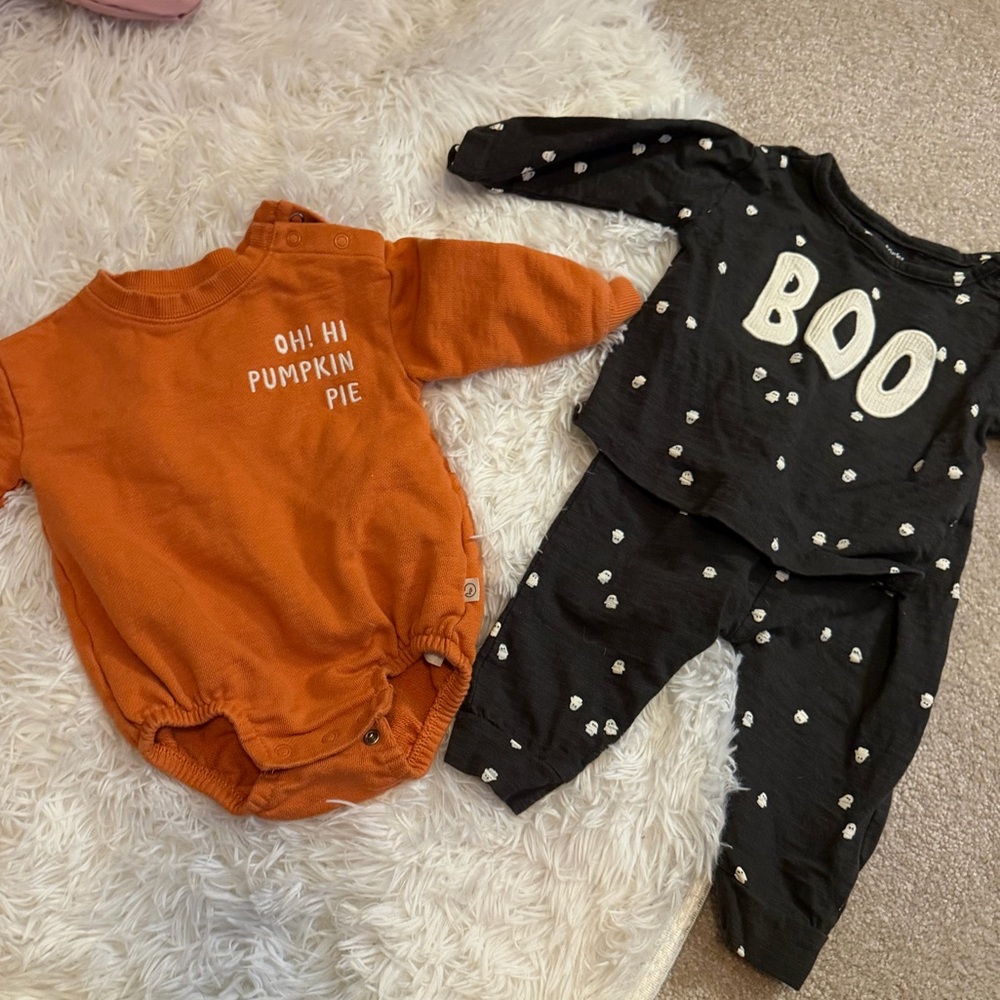 Set of Carter’s Fall Outfits 6M and 9M Baby